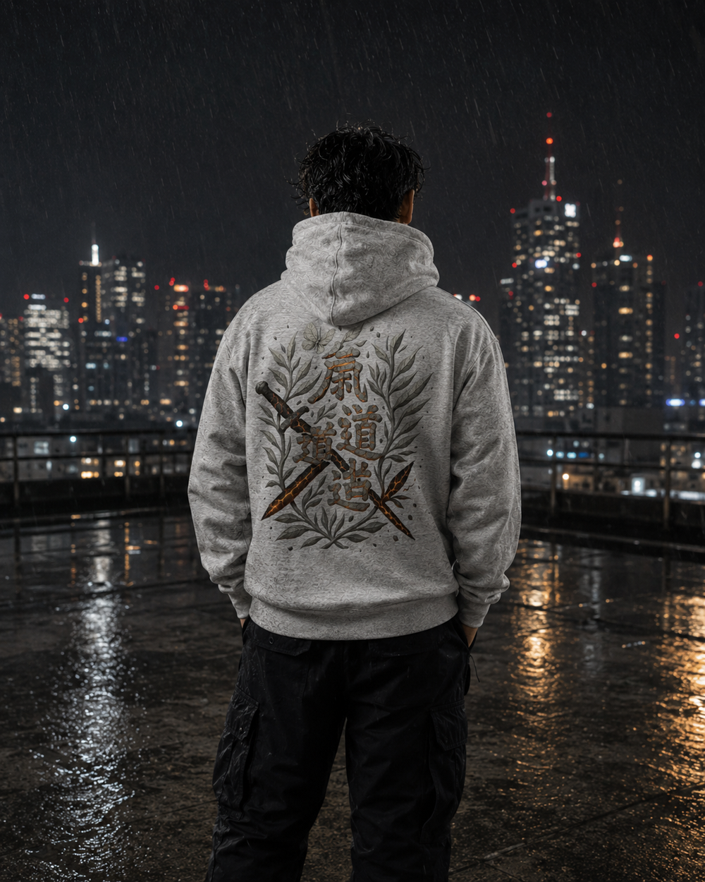 FORGΞXZ Magma Blade Hoodie fire anime streetwear image